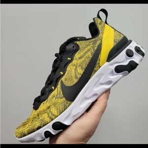 NIKE REACT ELEMENT 55 SPEED CT1551 700 YELLOW  WOMEN'S RUNNING SHOES SIZE 8